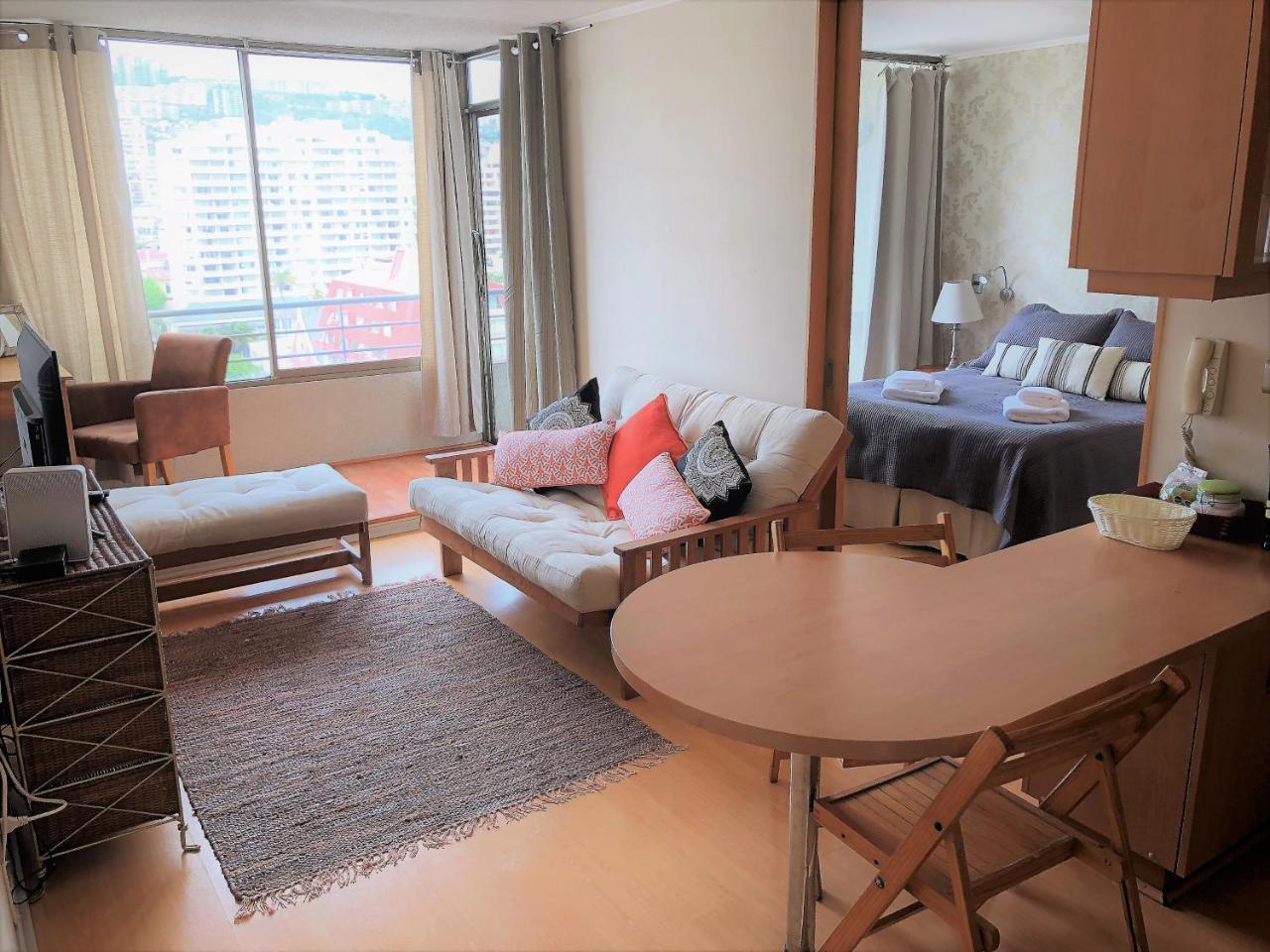 1201 Departamento Vs Centro Vina Lägenhet Vina del Mar Exteriör bild
